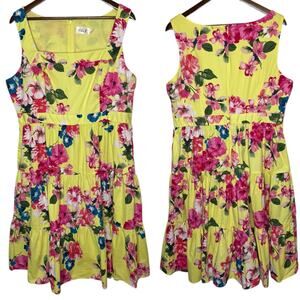 Eliza J Floral Midi Dress Sleeveless
